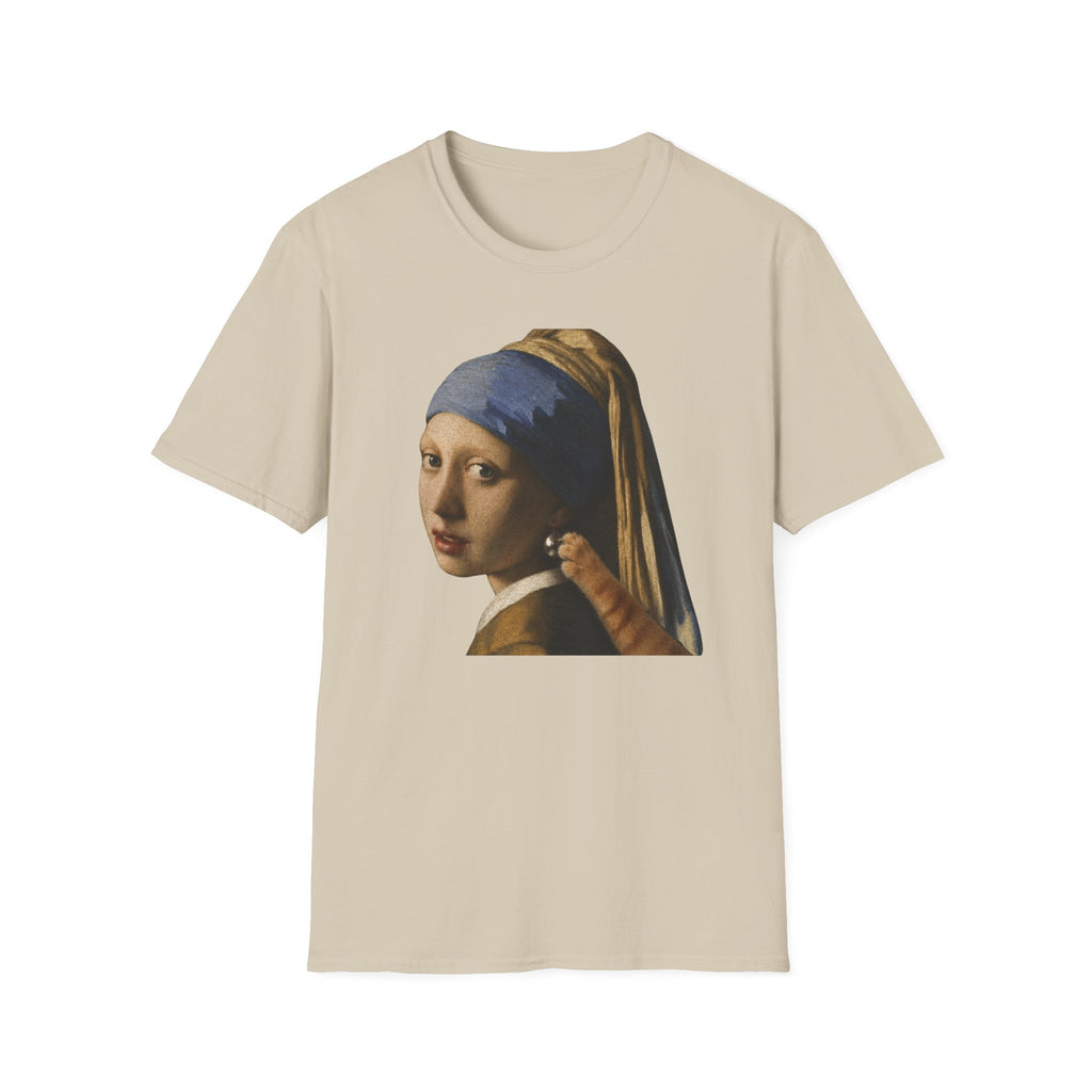 The Cat And The Pearl Earring T-Shirt