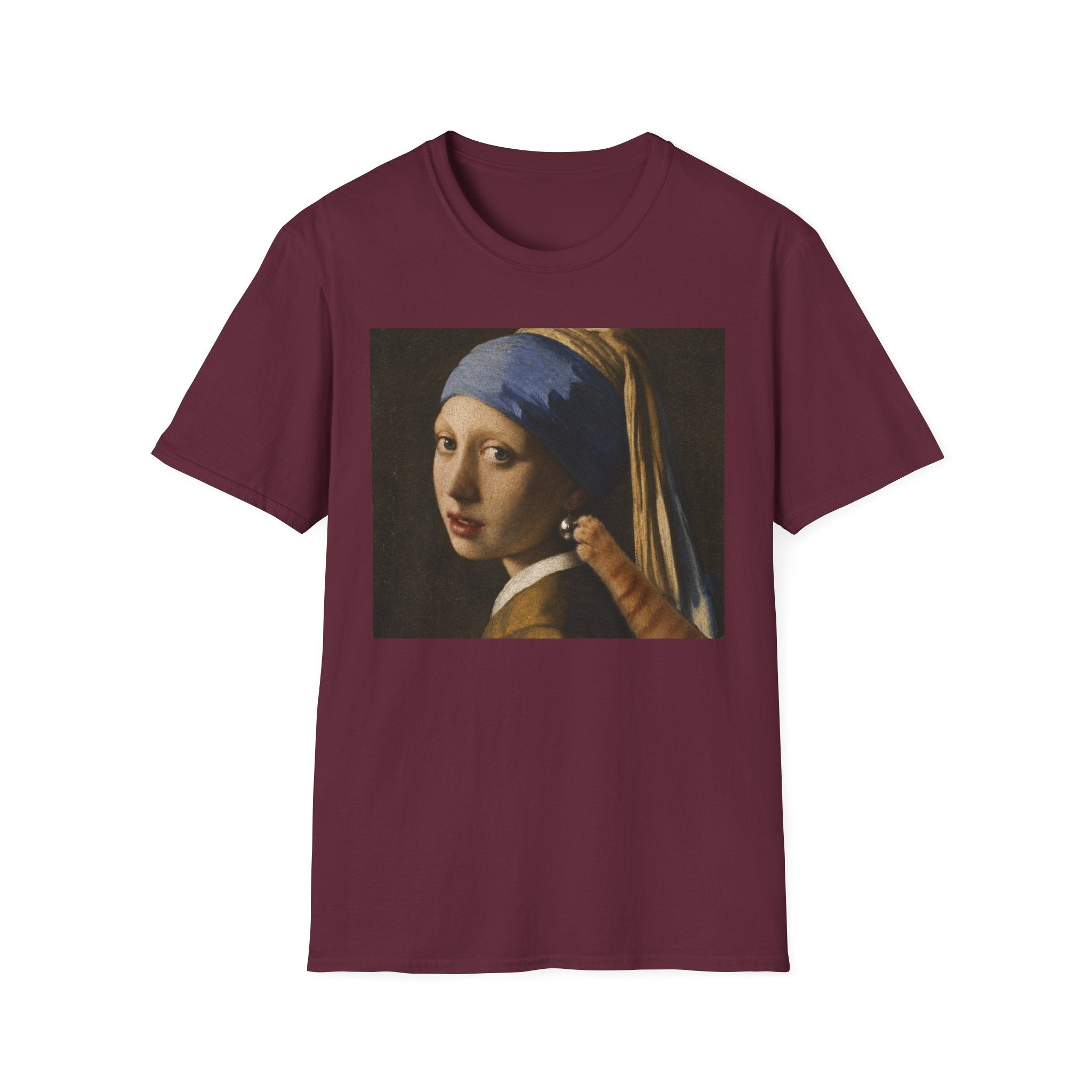 The Cat And The Pearl Earring T-Shirt